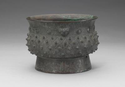 图片[2]-Gui food container with bosses on a spiral background, late Shang period, c. 13th-12th century BCE-China Archive